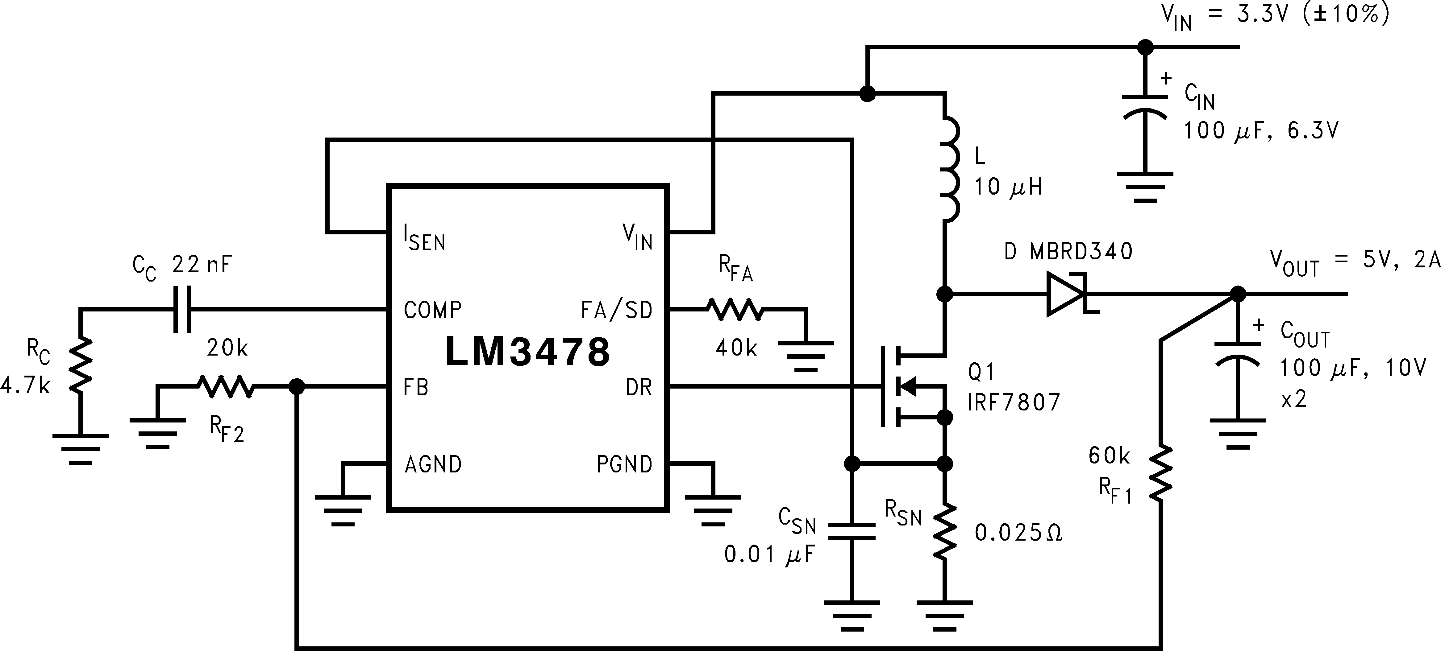 LM3478-控制器（外部开关）-DC/DC开关稳压器-电源管理