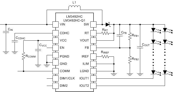 LM3492HC-Q1-LED-LED-Դ