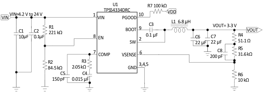 TPS54334-转换器（集成开关）-DC/DC开关稳压器-电源管理