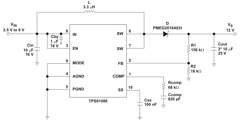 TPS61086-תɿأ-DC/DCѹ-Դ