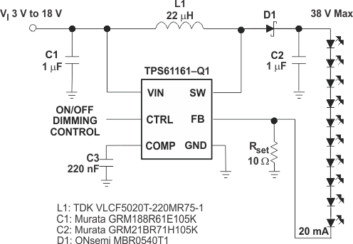 TPS61161-Q1-LED-LED-Դ