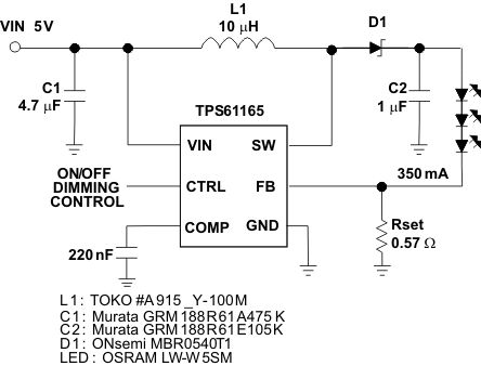 TPS61165--LED-Դ