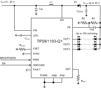 TPS61193-Q1-LED-LED-Դ