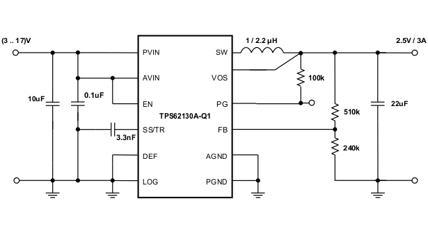 TPS62130A-Q1-转换器（集成开关）-DC/DC开关稳压器-电源管理
