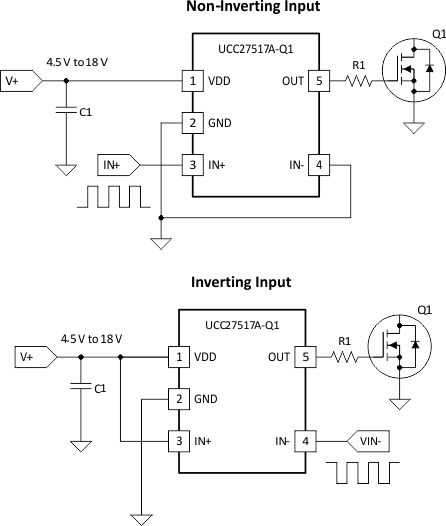 UCC27517A-Q1-Ͳ-MOSFETIGBTդ-Դ