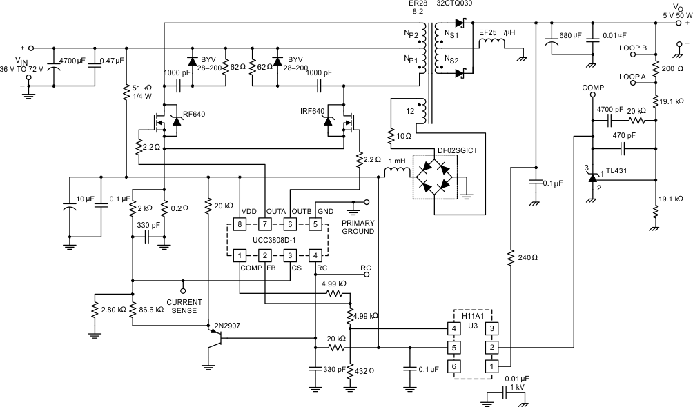 UCC3808-1-PWMг-߸DC/DCת-Դ